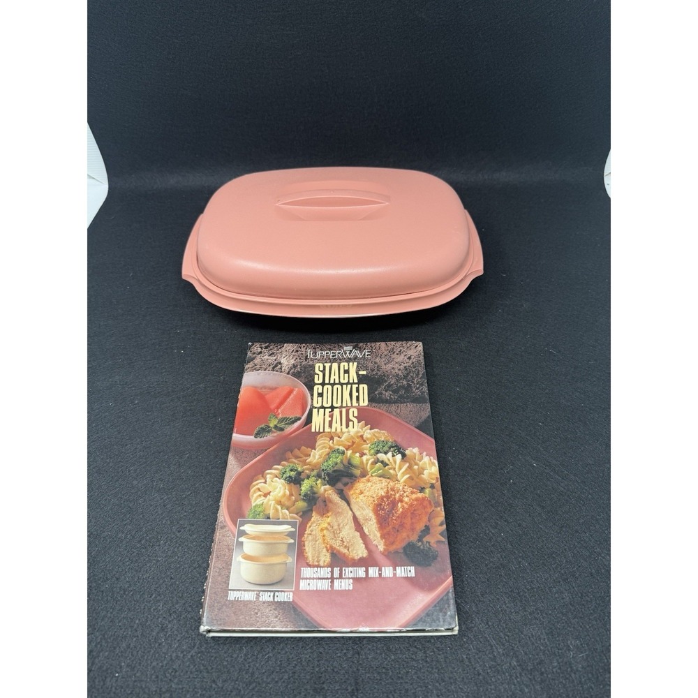 Vintage Tupperware TupperWave Stack Cooker Steamer 6 Cup Complete w/ Book